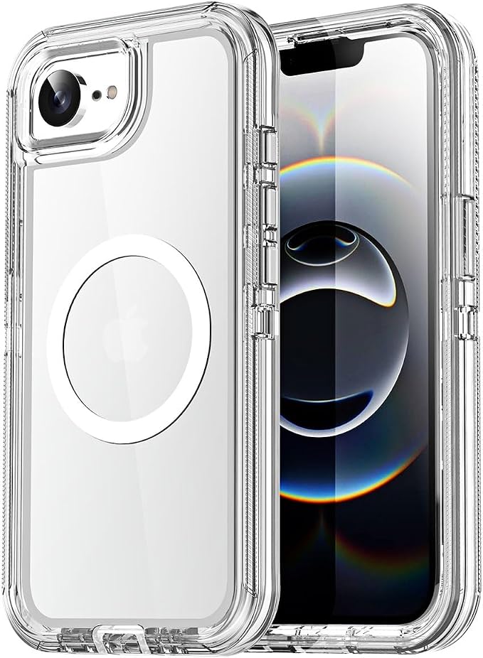 AICase for iPhone 17e Case/iPhone 16e Case Clear Support MagSafe 3 in 1 Heavy Duty Drop Protection Full Body Rugged Shockproof/Dust Proof 3-Layer Military Protective Tough Durable for 17e/16e 6.1"_1