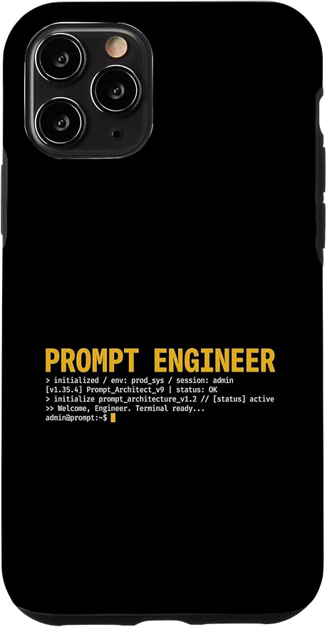 Prompt Engineer Terminal Screen AI Developer Software Coder Case for iPhone 11 Pro