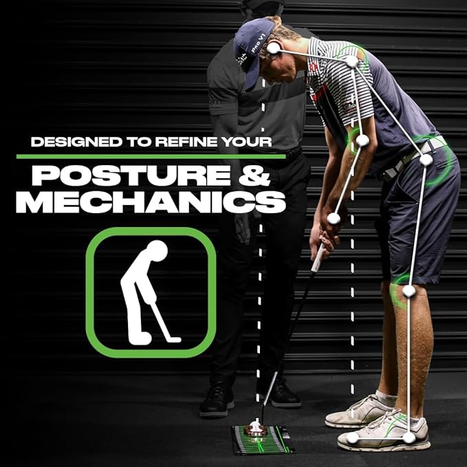 Golf Putting Mirror - Golf Training Aids for Men & Women - Pro-Approved Pro Path Putting Training Aid, for Indoor & Outdoor