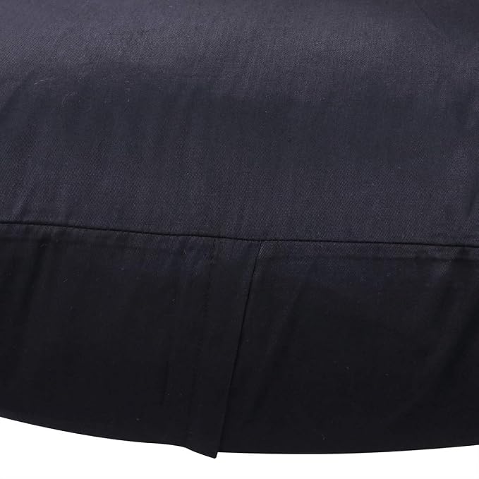 Thmyo 4-Pack 100% Cotton Comfortable Solid Decorative Throw Pillow Case Square Cushion Cover Sublimation Blank Pillow Covers DIY Pillowcases (Only Covers,Not Pillow Shams)(20x20inch/50x50cm,Black)