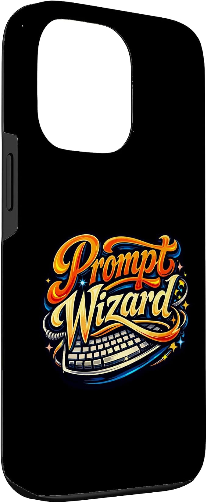 Prompt Wizard AI Retro Keyboard Case for iPhone 13 Pro