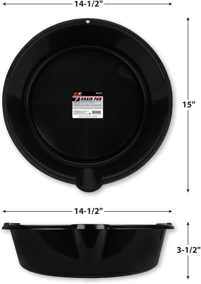 Performance Tool W4070 Drain Pan, 7 Quart Capacity