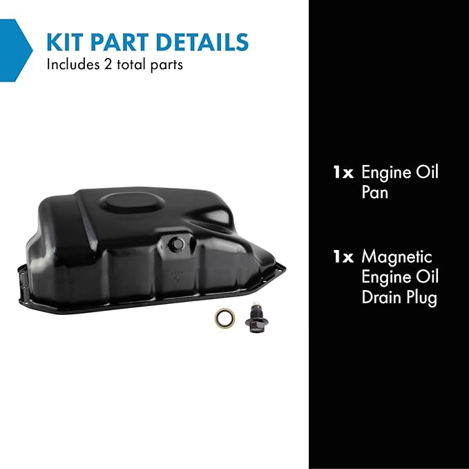 TRQ Engine Oil Pan Compatible with 2002-2006 Acura RSX 2003-2007 Honda Accord 2002-2005 Civic CR-V 2003-2011 Element