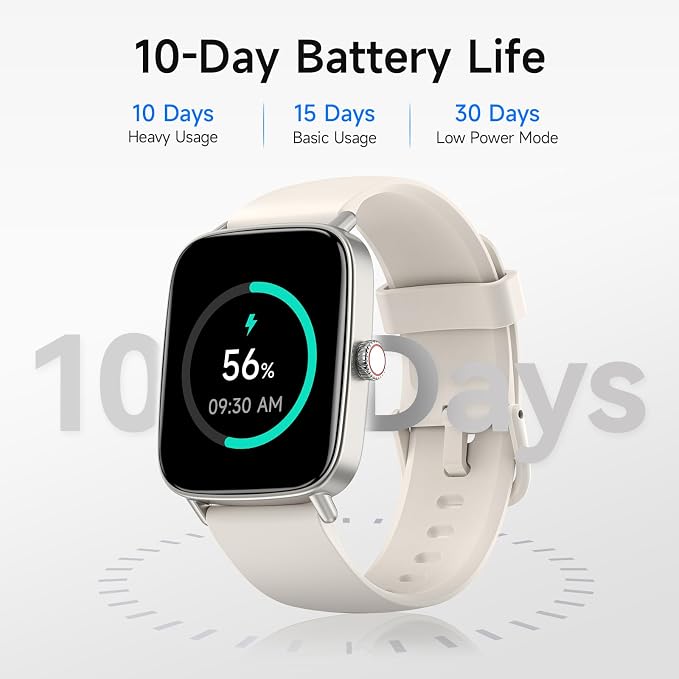 Smart Watch for Women, 1.85" HD Smartwatch Compatible iPhone/Samsung/Android (Answer/Make Calls), 100+ Sport Modes Fitness Tracker with Heart Rate/Sleep/SpO2 Monitor, IP68 Waterproof (Beige)