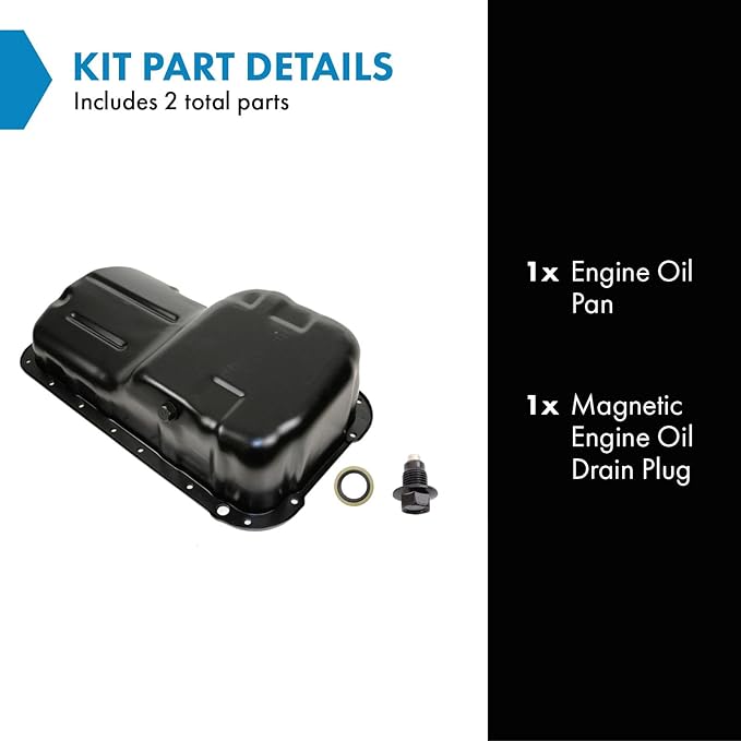 TRQ Engine Oil Pan Compatible with 1997 Acura CL 1990-1997 Honda Accord 1995-1997 Odyssey 1992-1996 Prelude 1996-1997 Isuzu Oasis