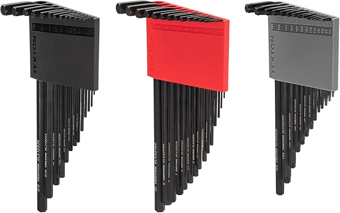 TEKTON Flat End Hex and Star L-Key Set with Holders, 41-Piece (0.050-3/8 in., 1.3-10 mm, T6-T50) | KEY91003