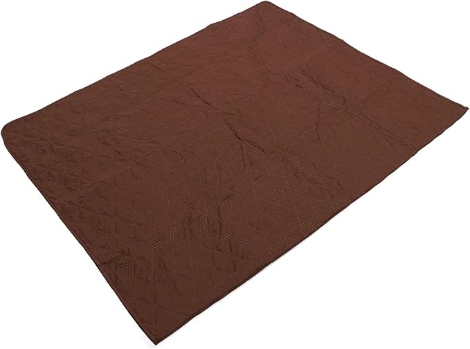 Defensive Dog Bed Cover | Secure Washable Pet Blanket for Sofa/Couch/Furniture | Brown Layer for Dogs & Cats (52x82inch)