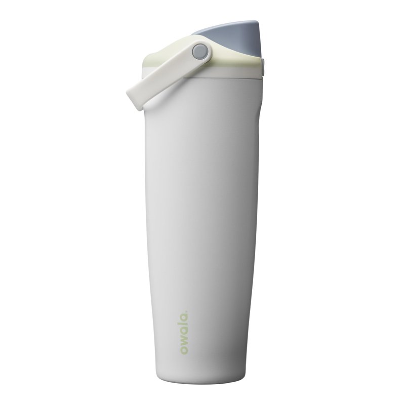 Owala FreeSip Sway Insulated Stainless Steel Water Bottle with Two-Way Spout, Built-In Straw and Bucket Handle, Made for Travel, School, and Sports, 40oz, BPA Free, Leak Proof, Iced Breeze