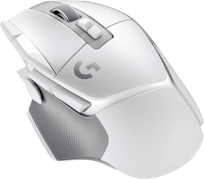 Logitech G502 X Lightspeed Wireless Gaming Mouse - White | Optical Switches, 13 Buttons, <140 hrs Battery, USB-C, Infinite Scroll Toggle, Wireless Charging Capable, for PC/MacOS