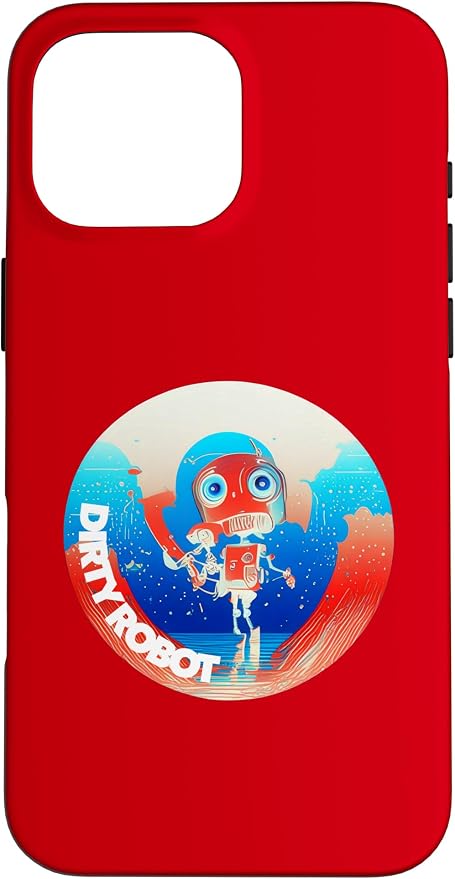 Dirty Robot my computer friend brand AI computing code cobot Case for iPhone 16 Pro Max