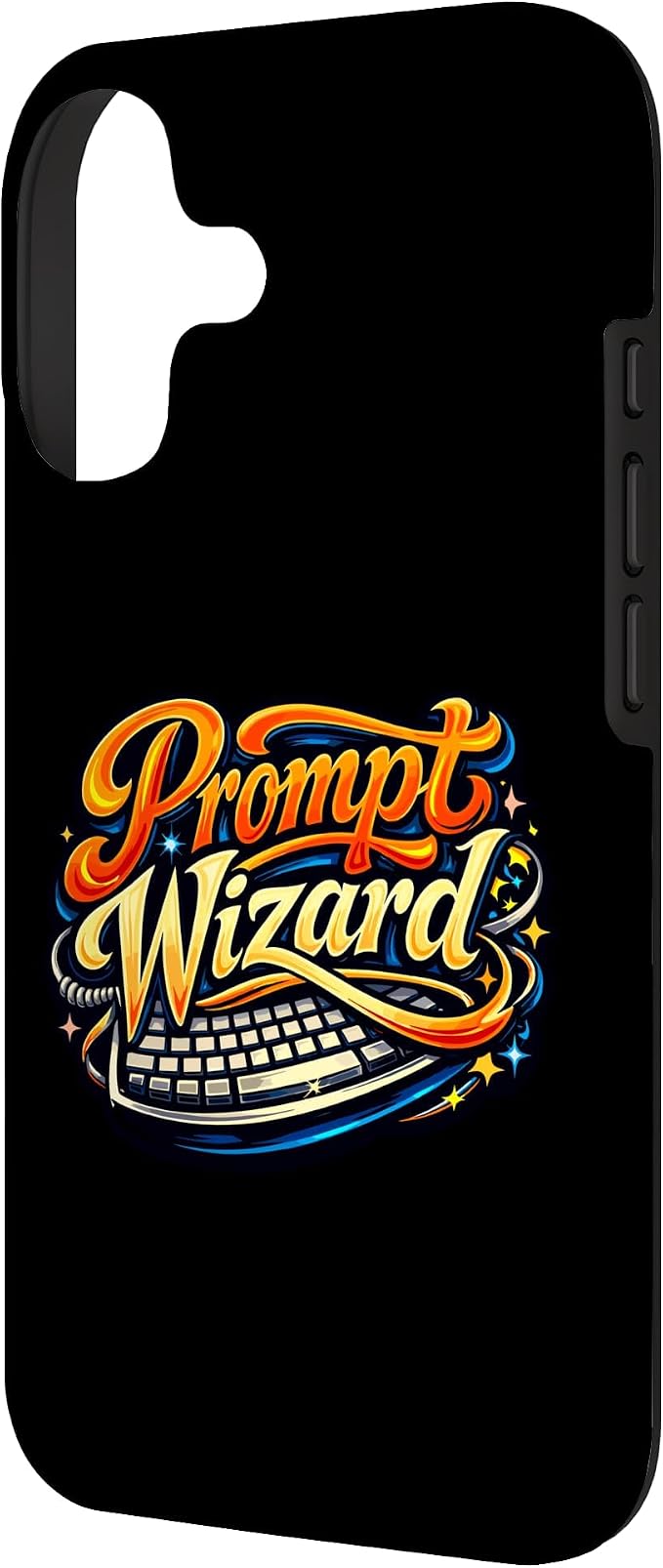 Prompt Wizard AI Retro Keyboard Case for iPhone 17