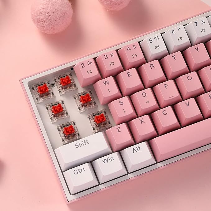 Redragon K617 Wired 60% Compact Hot-Swap RGB Gaming Mechanical Keyboard | 61 Keys Design for More Room to Aim, Swap-Ready Socket for Mod, Vibrant 20-Mode Lighting Hype Vibing, Pro Software Supported