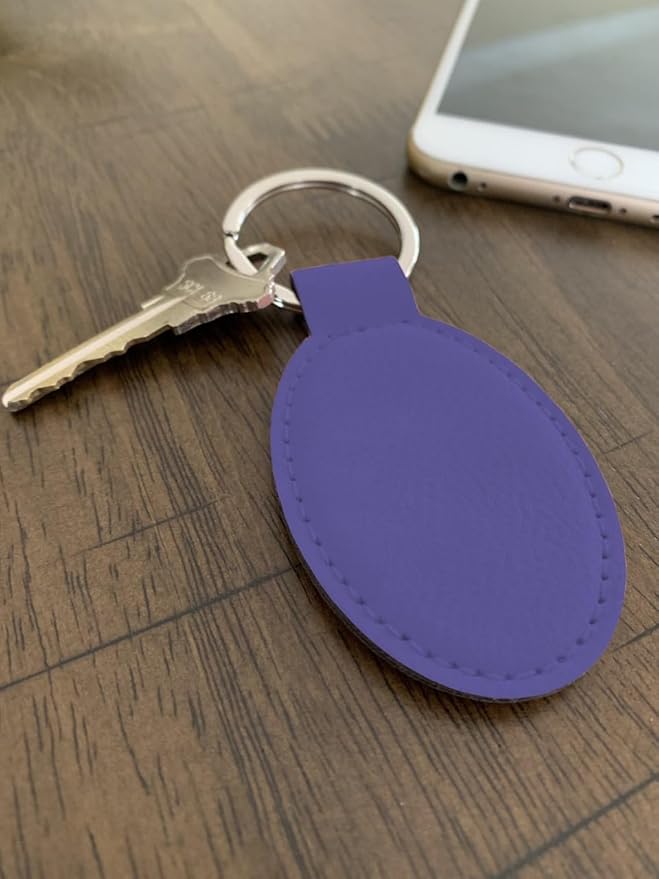 LaserGram Oval Keychain, Water Polo, Personalized Engraving Included