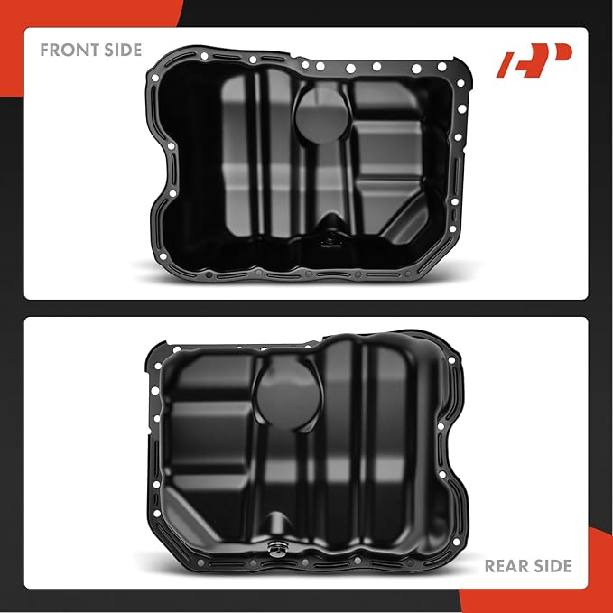 A-Premium Lower Engine Oil Pan Sump with Drain Plug Compatible with Hyundai Sonata, Santa Fe, Tucson & Kia Optima, Sportage, Sorento, Rondo, Magentis, Forte, Forte5, Replaces 2151025053, 215102G500