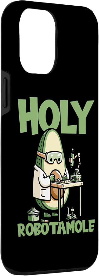 iPhone 12 Pro Max Robots Artificial - Ai Robotics Avocado Holy Robotamole Case