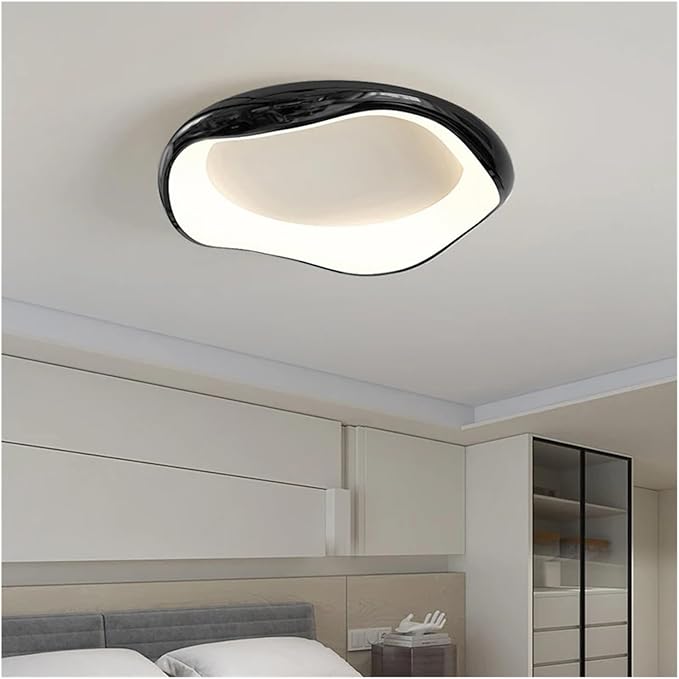 Modern Bedroom Ceiling Light Minimalist Interior Intelligent Lamp Living Room Bar Counter Home Decoration Lighting Fixture Contemporary(Black-52cm)