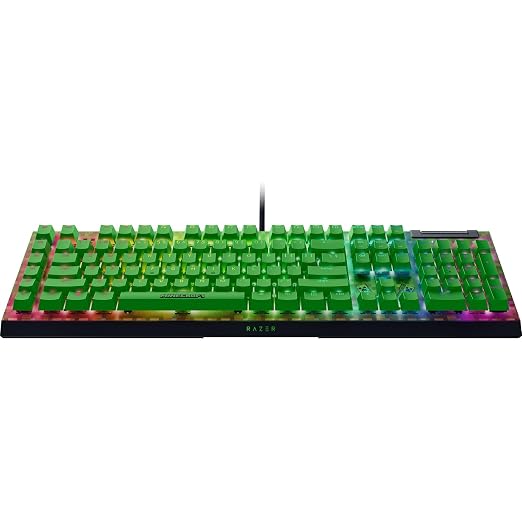 Razer BlackWidow V4 X Mechanical Gaming Keyboard, Minecraft Edition | Green Switches Tactile & Clicky, 6 Macro Keys, Chroma RGB, Doubleshot ABS Keycaps, Sound Dampening & Stabilizers