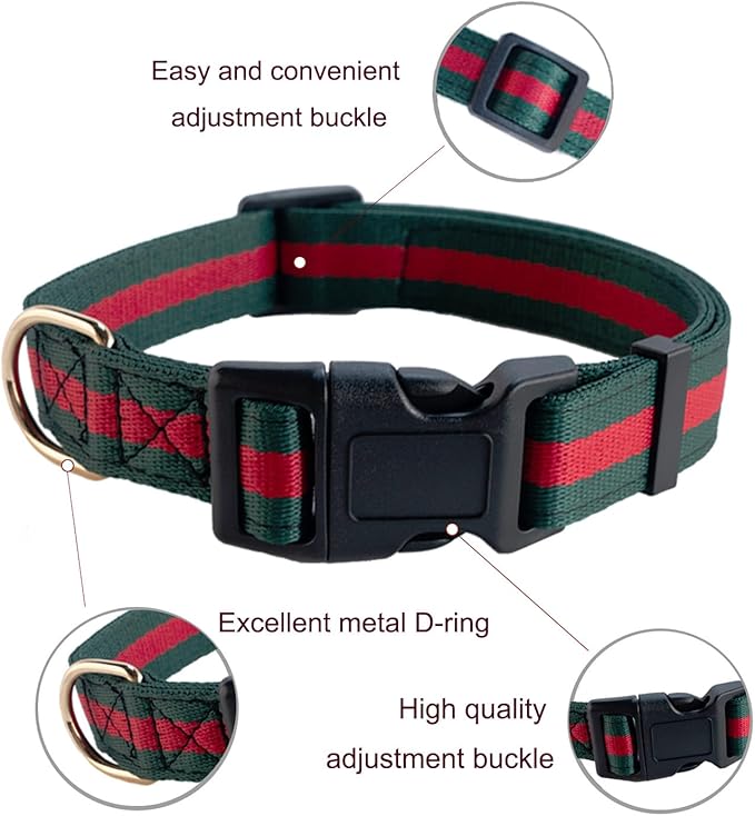 Premium Dog Collar,Safety and Durable Pet Collars，Luxury Fashion Dog Collar Gift for Medium Dogs