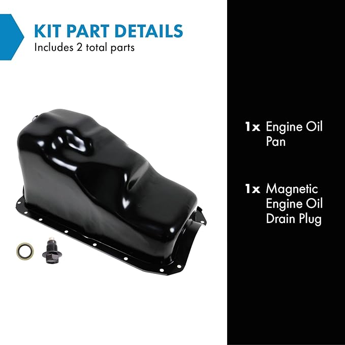TRQ Engine Oil Pan Compatible with 1996-1997 Ford Aerostar 1993-2001 Ranger 1995-2001 Mazda B3000