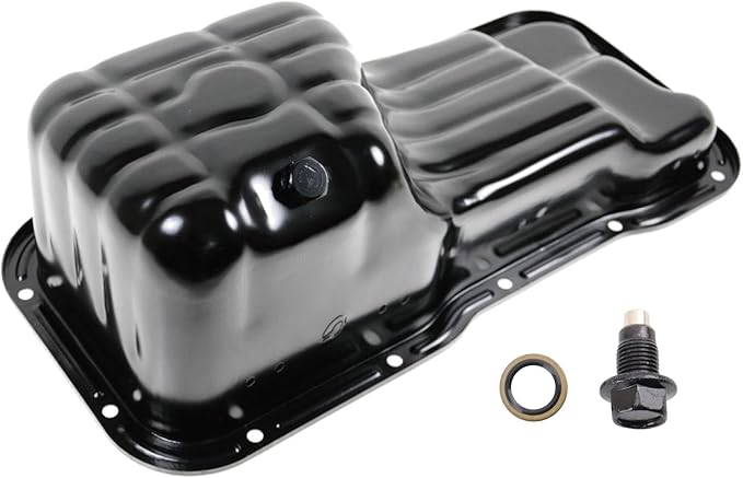TRQ Engine Oil Pan Compatible with 1995-1998 Nissan 200SX 1991-1993 NX 1991-2006 Sentra