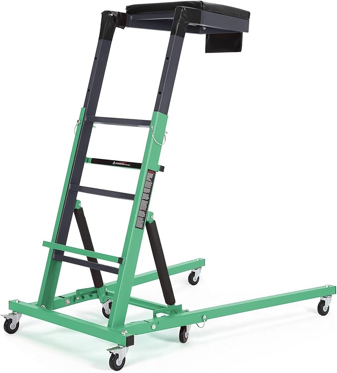 Top Automotive Creeper,Engine Topside Creeper with Adjustable Height 49.21 in to 68.89 in, 400 LBS Capacity High Topside Creeper,6 Swivel Caster Wheels, Heavy Duty Foldable Garage Creepers for Auto