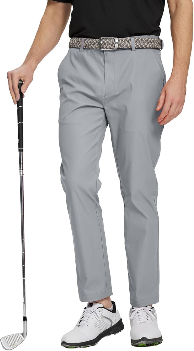 M MAELREG Golf Pants Men Quick Dry - 30"/32"/34" Stretch Lightweight 5 Pockets Water-Resistant Casual Mens Dress Pants