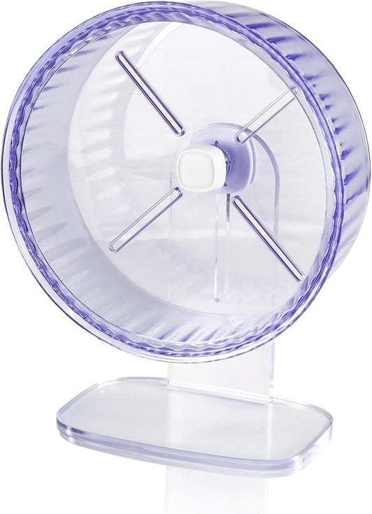 9In Hamster Wheel, Adjustable Chinchilla Wheel, Silent Spinner for Dwarf Syrian Gerbils Mice and Other Small Size Pets (9 Inch, Purple)