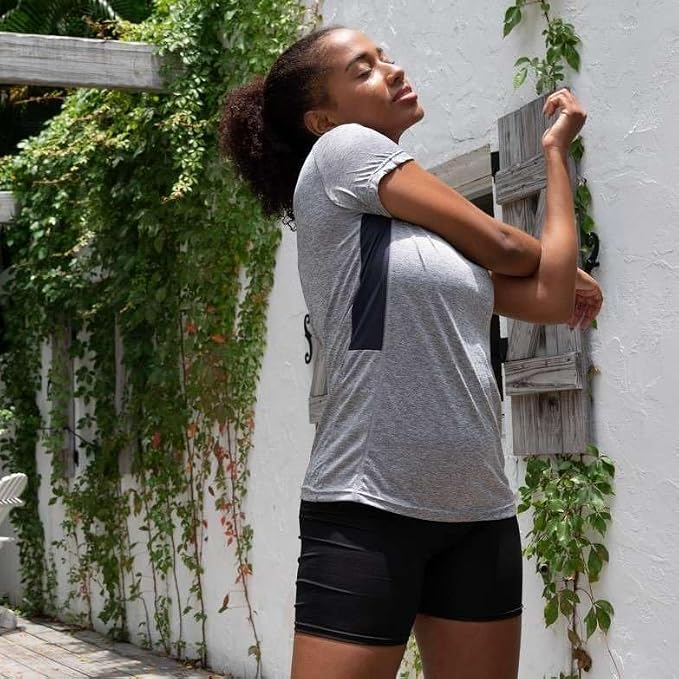 5 Pack Women's Dry Fit Short Sleeve Athletic Gym Workout Running Tops | Available in Plus Size, Exercise, Sports, Fitness, Quick Dry, Cooling, Moisture Wicking, Loose Basic Tees, Yoga, Pilates