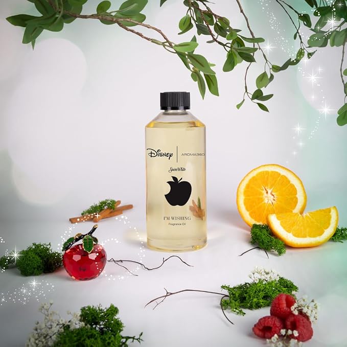 Aroma360 | Disney | I’m Wishing Fragrance Oil Blend | Princess Snow White | Luxury Essential Oil Diffuser | Aromatherapy Scent Diffuser Oil | Orange, Aldehydes & Jasmine 16.9 fl oz, 500mL