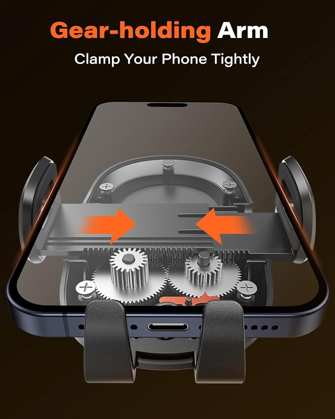 APPS2Car Car Phone Mount with Suction Cup, Universal Windshield Dashboard Holder with Sticky Gel Pad, Compatible with iPhone 17/16/15/14/13, Samsung, Most Smartphones