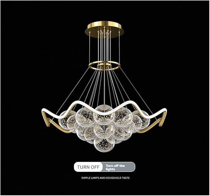 Modern Living Room Warm Bedroom Dining Room Chaner Led Indoor Lighting Nordic Creative Decorative Bright Lamps,Modern (3Color Dimmable D80cm)