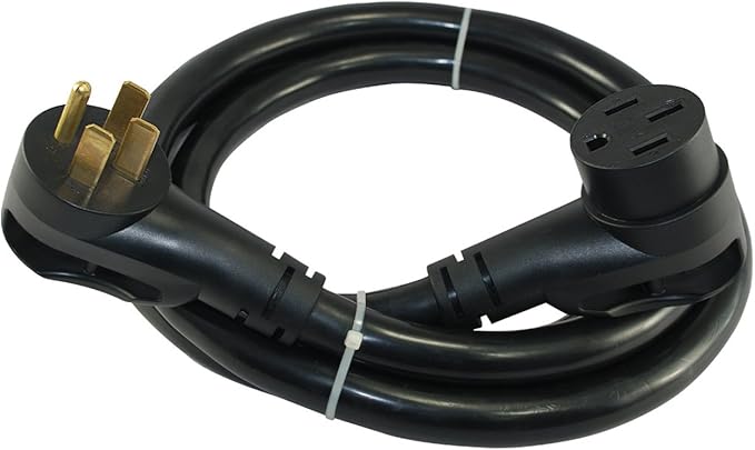 Conntek 15304 15-Feet, 50-Amp RV Extension Cord with Ergo Grip and Power Light Indicator