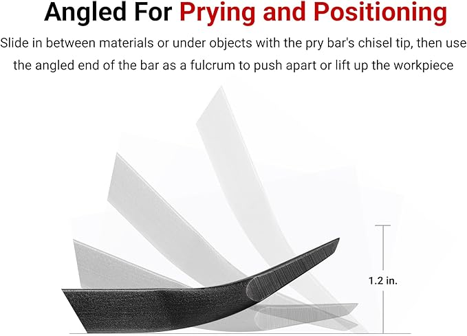 TEKTON 45 Inch Angled End Handled Pry Bar | LSQ42045 | Made in USA