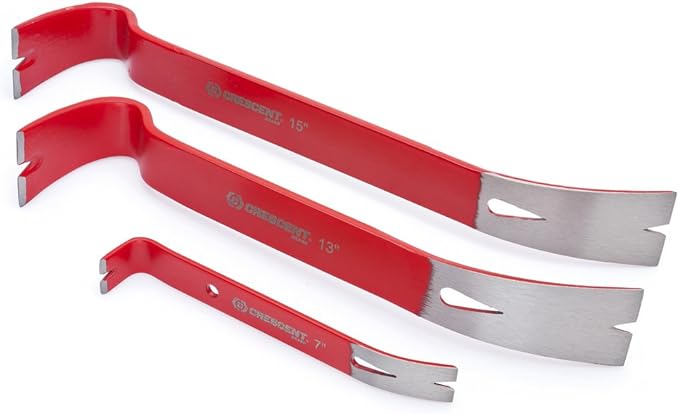 Crescent Flat Pry Bar , Red -FB13