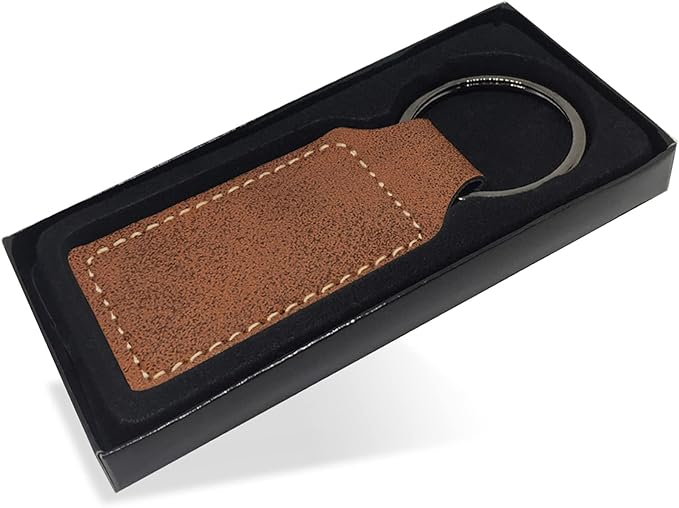LaserGram Rectangle Keychain, Coat of Arms Germany, Personalized Engraving Included (Rustic with Silver)
