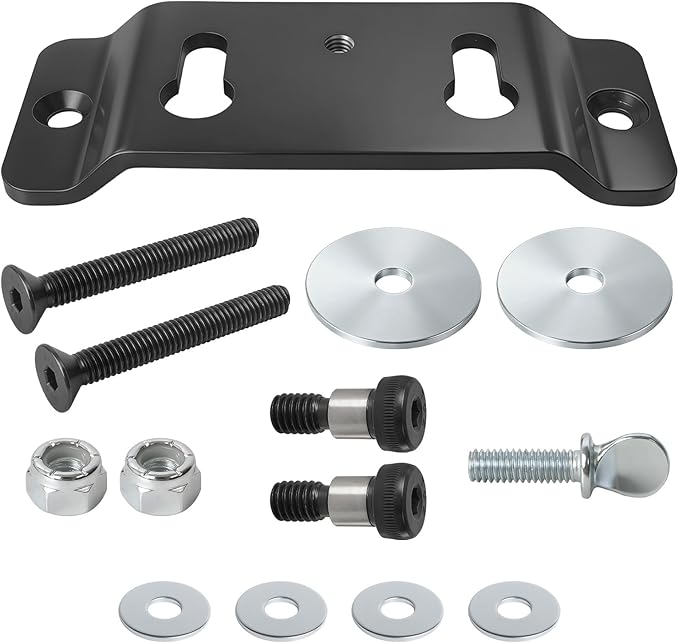 TK-3000 Trailer-Stop Adapter Kit, Compatible with Condor Pit-Stop/Trailer-Stop Wheel Chocks, Quick-Connect Floor Mount Bracket for PS-1500, CHCK-1500, 910-331, Heavy-Duty Steel Base