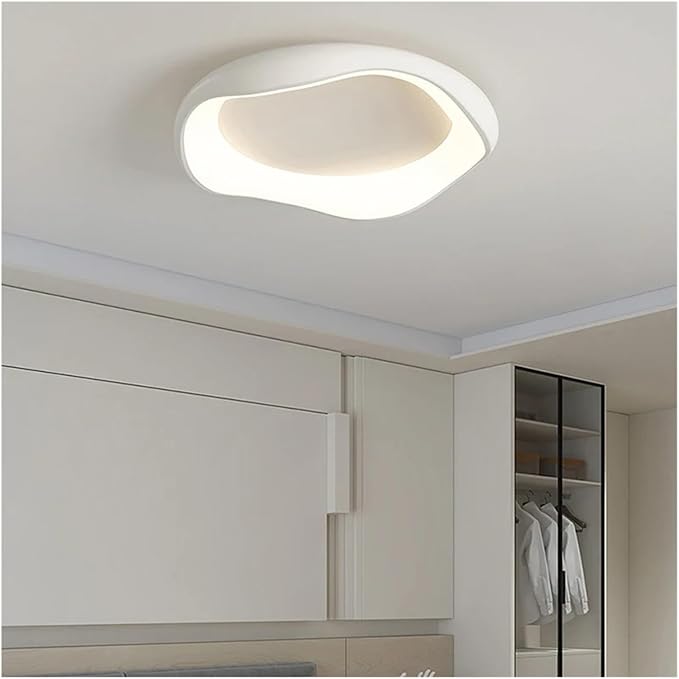 Modern Bedroom Ceiling Light Minimalist Interior Intelligent Lamp Living Room Bar Counter Home Decoration Lighting Fixture Contemporary(White-60cm)