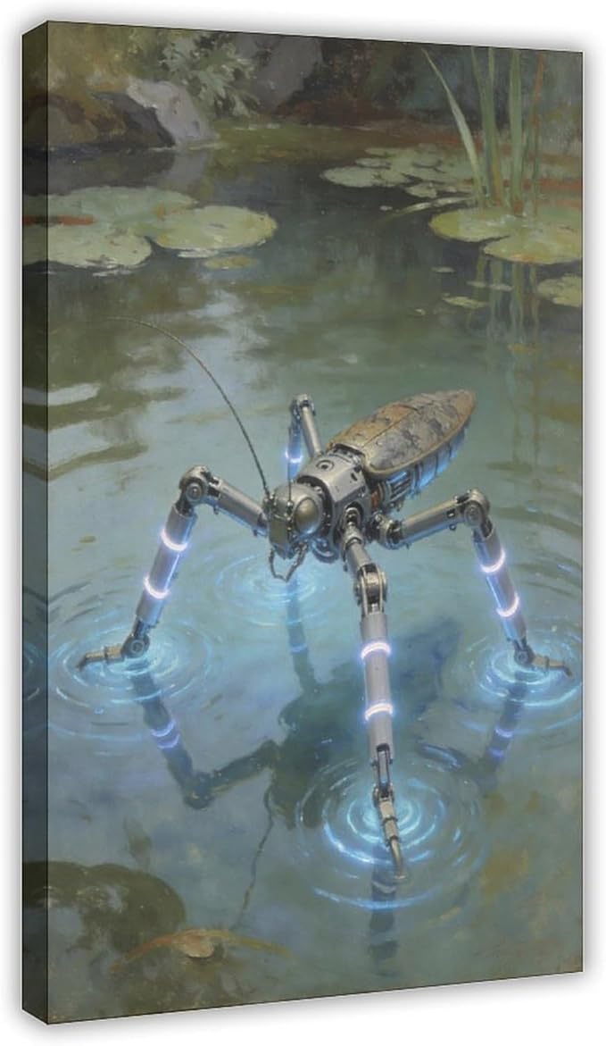 Framed Modern Sci Fi Wall Art for Living Room And Studio Futuristic Minimalist Decor 12x18inch(30x45cm)