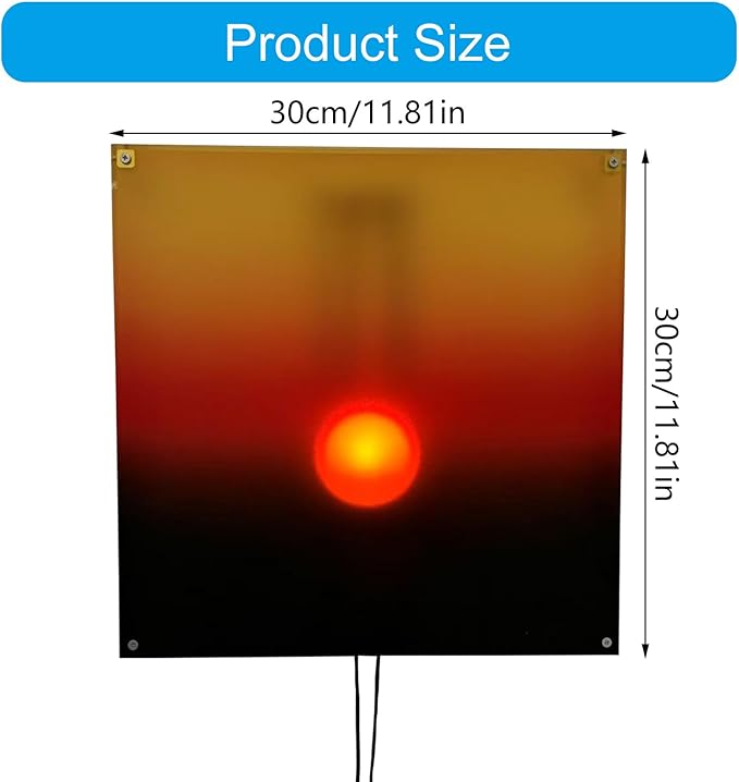 Mindfulness Wall Lamp Features Manual Sunrises Sunset Hanging Light for Serenes Home Atmospheres Sun Motion Living Room Lamp