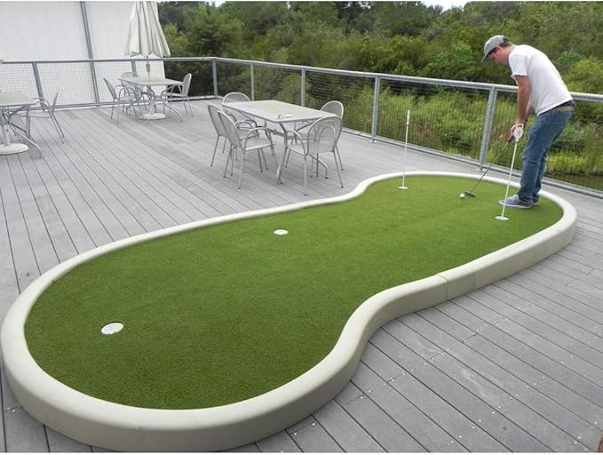 Golf Putting Green - Artificial Grass Turf 8FT X 51FT, Indoor/Outdoor Training Mat, Synthetic Fake Grass for Baseball, Football, Gym Sports