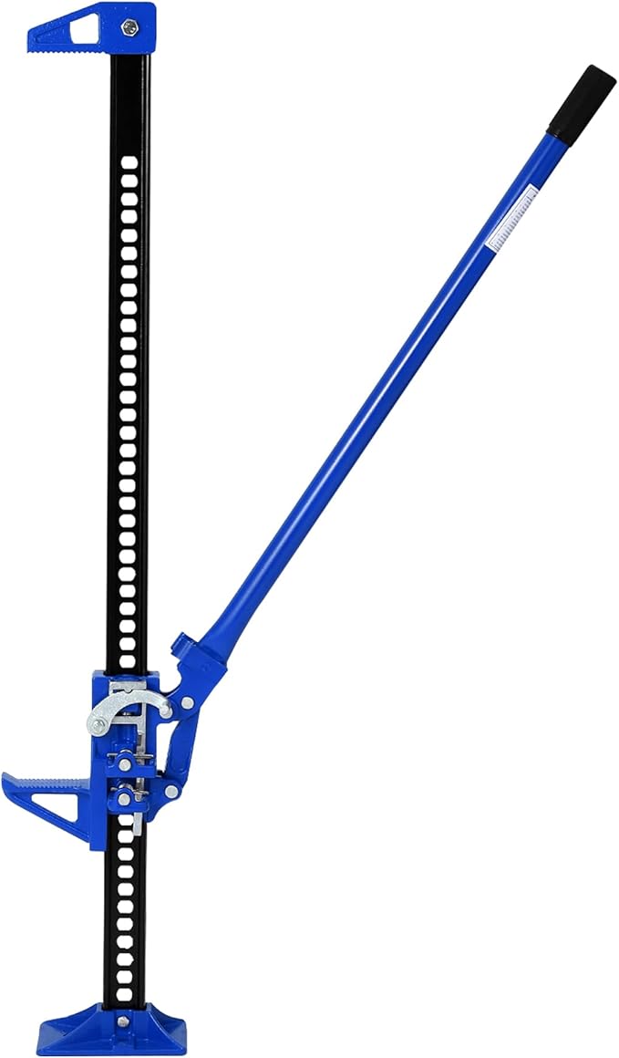 GarveeTech 48 in Farm Jack, 3 T Capacity Ratcheting Off Road, Utility Heavy-Duty F-arm J-ack for Tractor, Truck, SUV, Lift Height 5.12-41.14 in