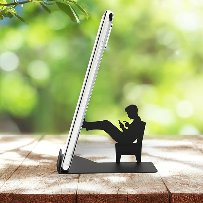 Artori Design Cell Phone Stand for Desk - Smartphone Stand for Office or Home - Cute Phone Stand for Recording Watching Videos Gaming or Video Calls - Unique Phone Holder for Tablets and Cellphones