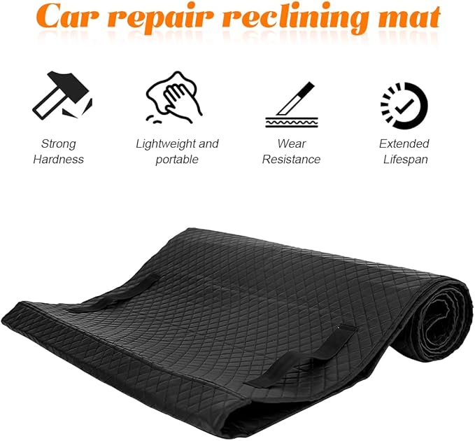Car Magic Rolling Creeper Mat, 58 x 27 Portable Under Vehicle Creeper Rolling Repair Pad, Foldable Automotive Under Dash Mechanic Mat for Ground, Universal for Sedan SUV Truck