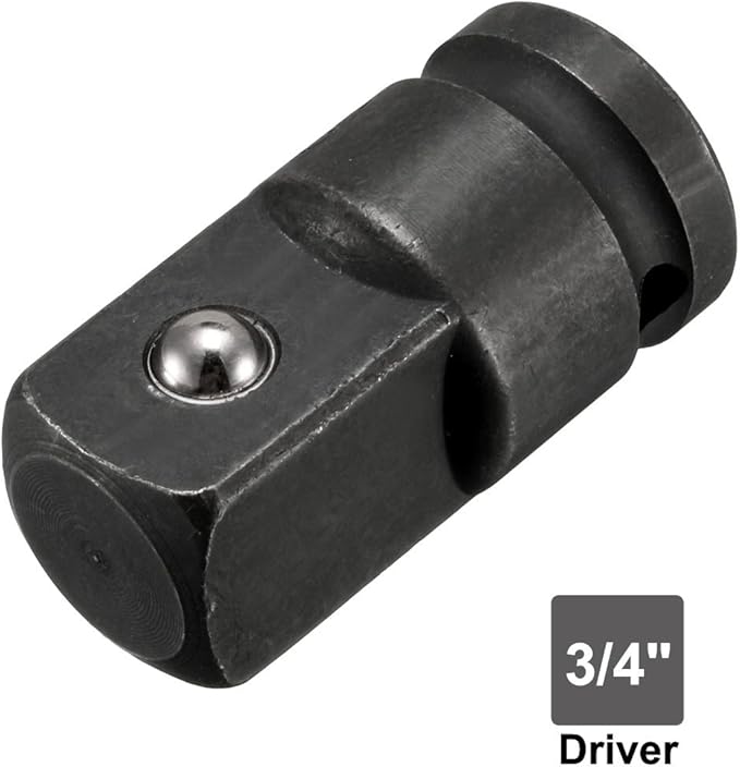 uxcell 1/2" Drive (Female) x 3/4" (Male) Impact Socket Adapter for Use with Air Impact Wrenches, Breaker Bars, Ratchets, CR-MO Steel