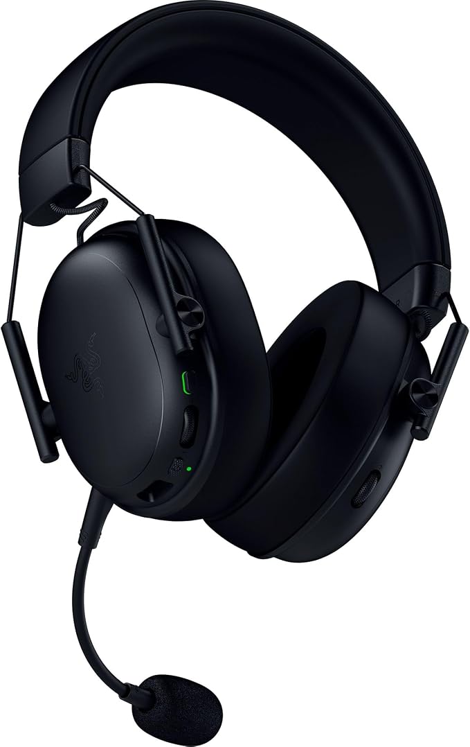 Razer BlackShark V3 X HyperSpeed Wireless PC Gaming Headset, Black | 50mm Drivers, Cardioid Mic, 2.4 GHz, Bluetooth, USB, Works with Mac, PS5, Nintendo Switch, Smartphone, 70 Hr Battery