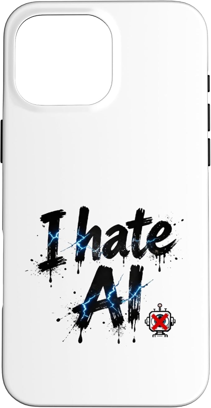 I Hate Ai Case for iPhone 16 Pro Max
