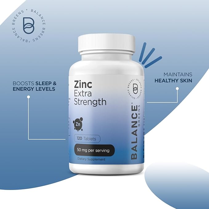 Balance Breens Vertigo Relief 1750mg + Zinc 50mg Supplement Combo