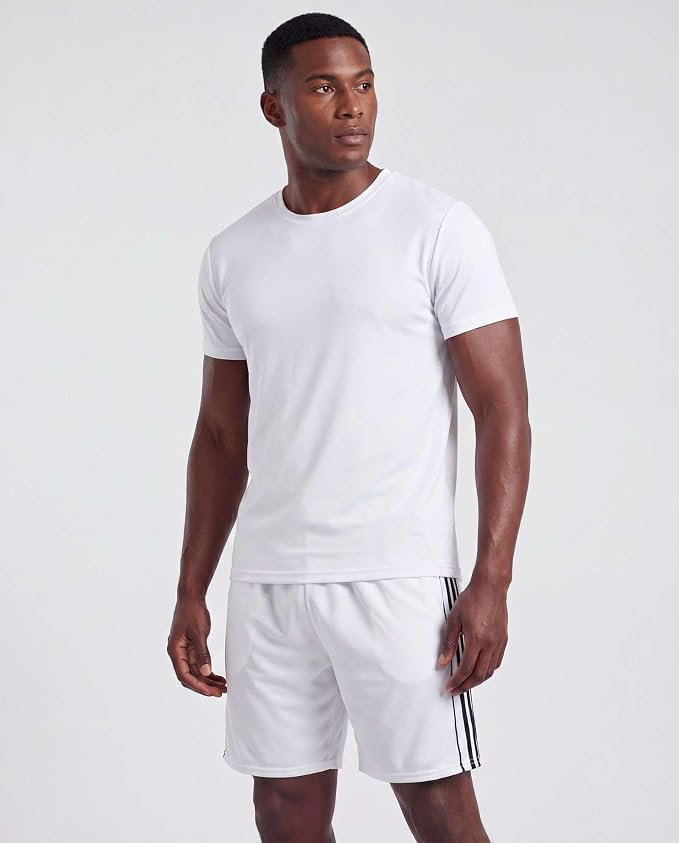 5 Pack Men's Mesh Shorts Athletic Basketball Sports Gym Workout Pockets | Cooling Moisture-Wicking, 9", Long, Quick-Dry, Breathable, Elastic Drawstring Waistband. Running, Exercise, Soccer, Training.