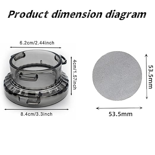 54mm Espresso Dosing Funnel and Puck Screen Set for Breville Barista Portafilters, Compatible Breville 8series Barista and Bambino Espresso Machines Dosing Funnel, Grey