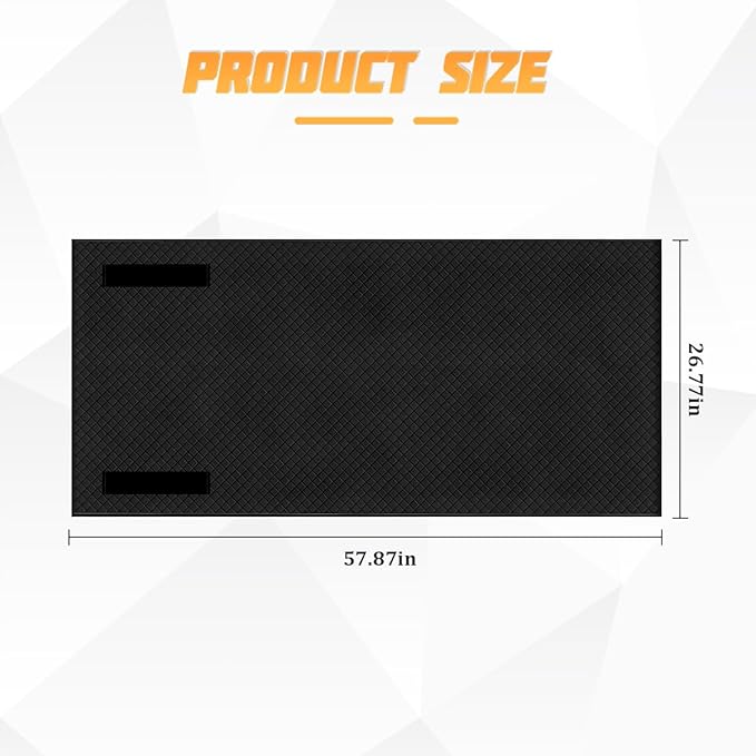 Car Magic Rolling Creeper Mat, 58 x 27 Portable Under Vehicle Creeper Rolling Repair Pad, Foldable Automotive Under Dash Mechanic Mat for Ground, Universal for Sedan SUV Truck